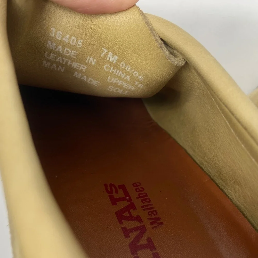 Clarks Wallabee Shoes Men 7 Maple Suede Original Classic Moccasin Casual Hip Hop